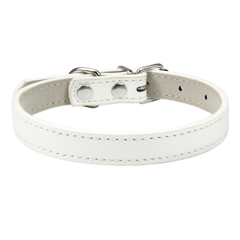 Title 1, Durable and comfortable PU leather pet collar, ...