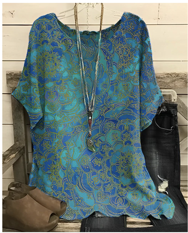 Loose Round Neck Short-sleeved Shirt