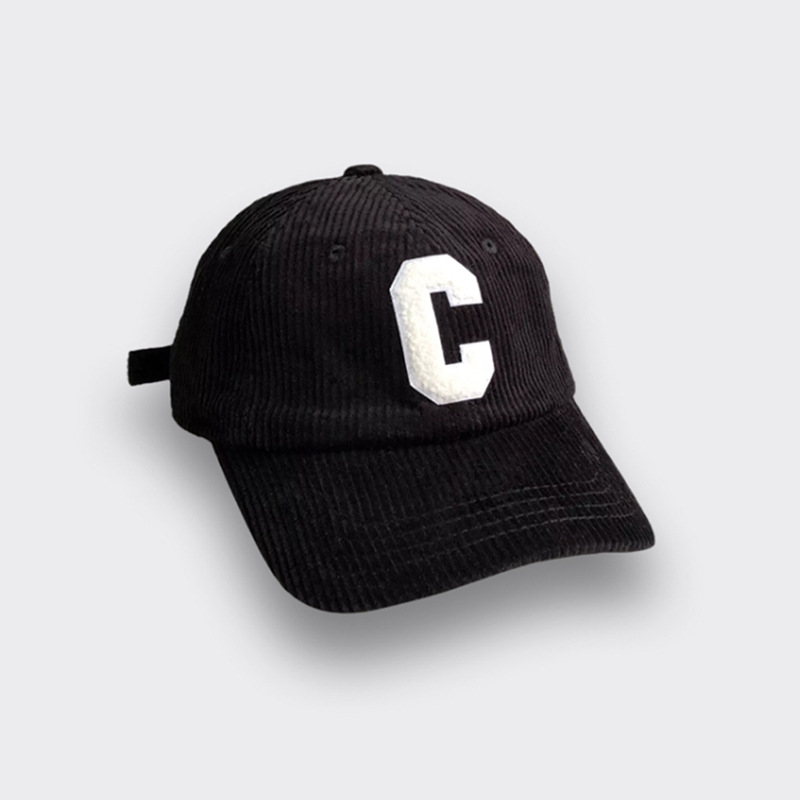 Fashion C Letter Corduroy Baseball Hat