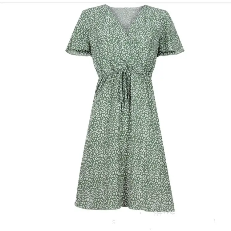 Fashion Large Swing Middle High Waist Dress