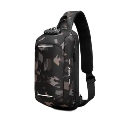 Men's Fashion Casual Multifunctional Waterproof Anti-theft Shoulder Bag - Camouflage - View 1