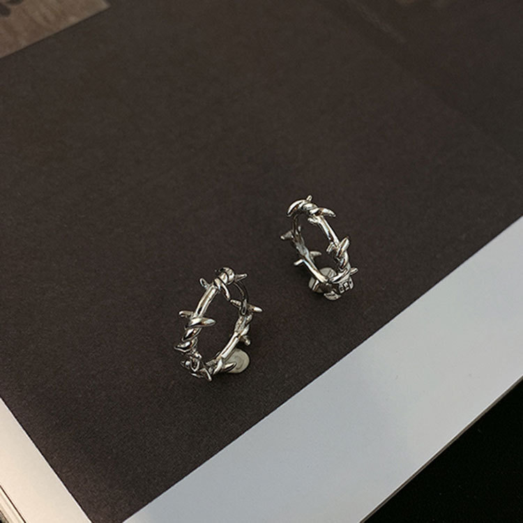 Title 4, Simple and stylish plant branch ear buckle earr...