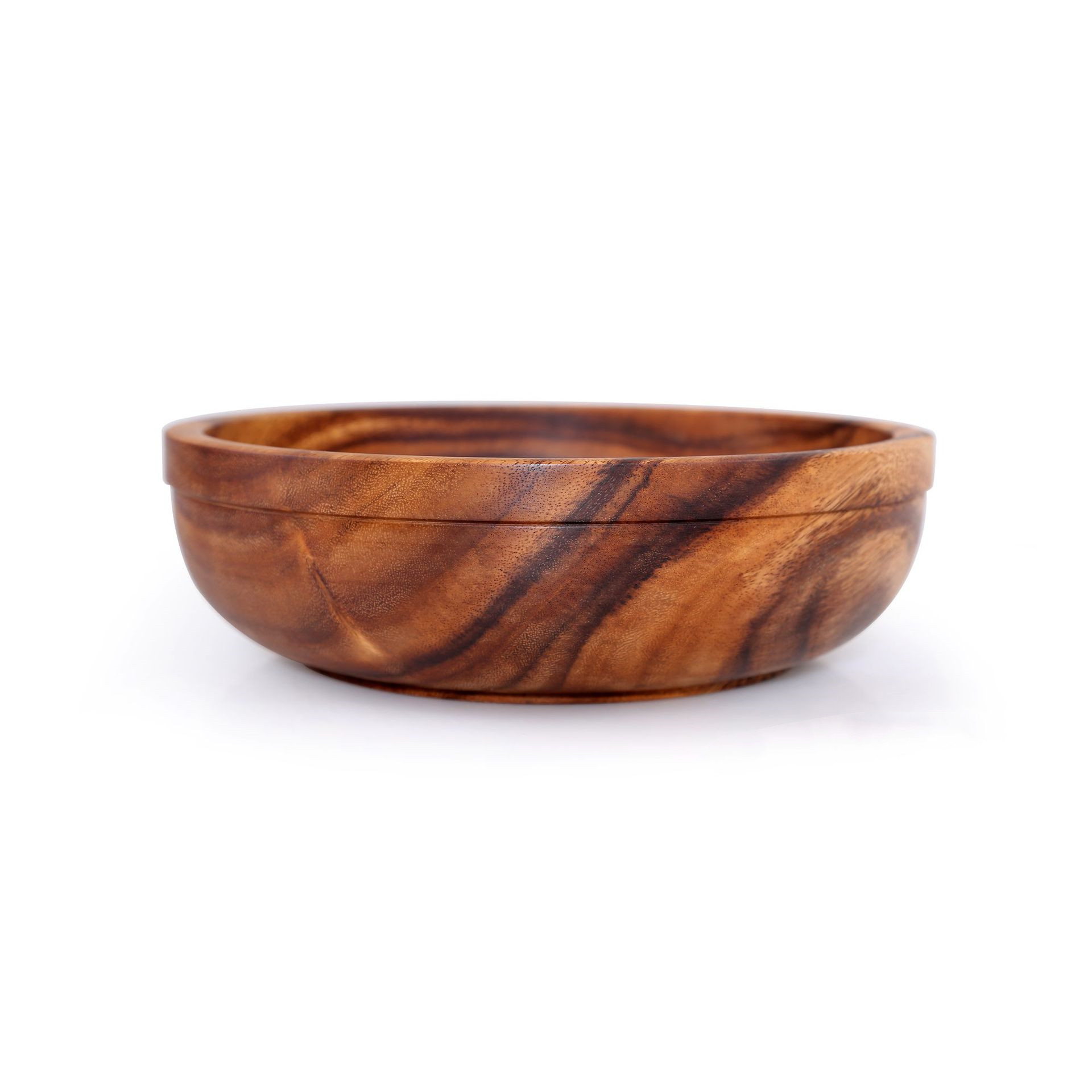 Natural Acacia Wood Bowl And Plate Dinnerware Set - Image 11