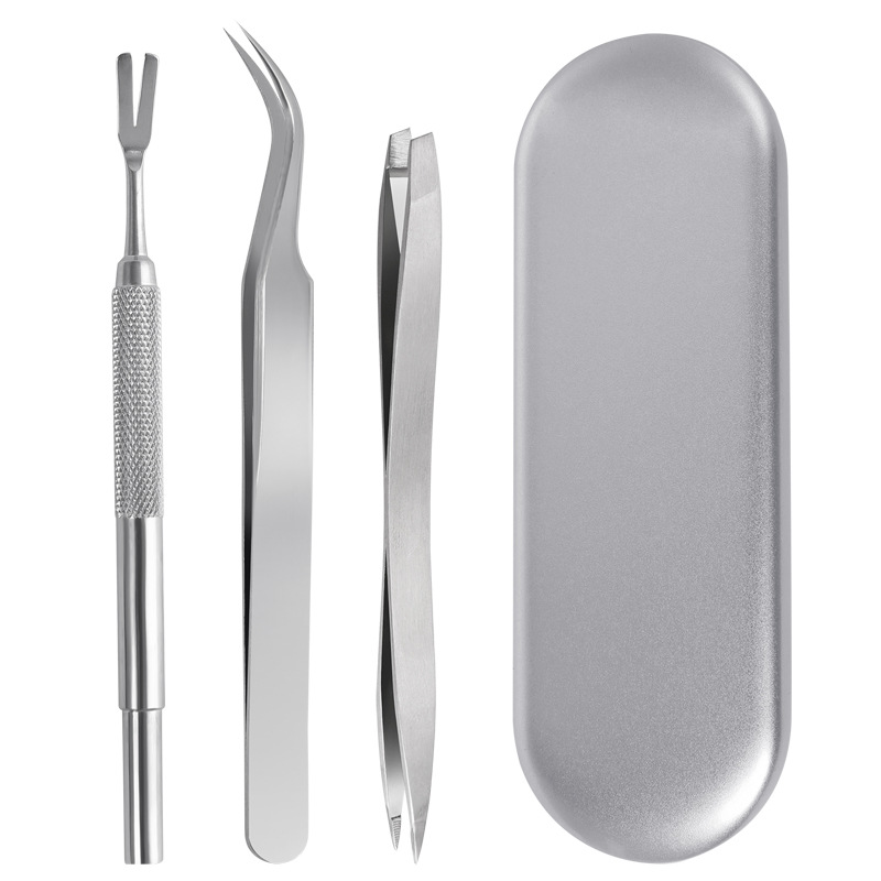 Stainless Steel Tick Clip Pet Dog Louse Clip 3 piece Set Cat Flea Tweezers Bug Catching Grate Clip Tool Silver - Shop at LoveMi