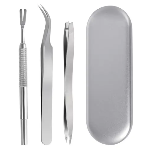 Stainless Steel Tick Clip Pet Dog Louse 3-piece Set