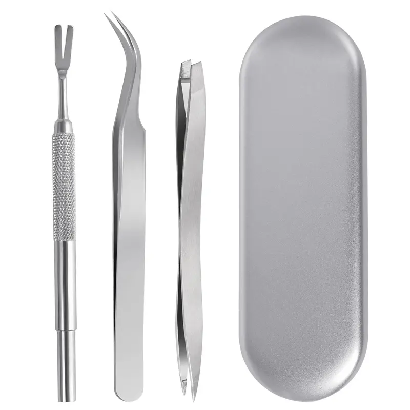 Stainless Steel Tick Clip Pet Dog Louse 3-piece Set
