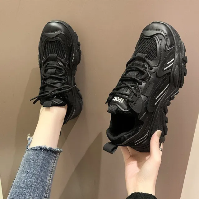Shoes Platform Casual Sneakers Black - Shop at LoveMi