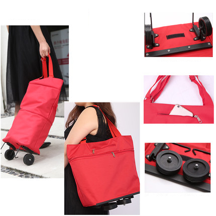 Title 2, Hand bag shopping cart, folding towing bag retr...