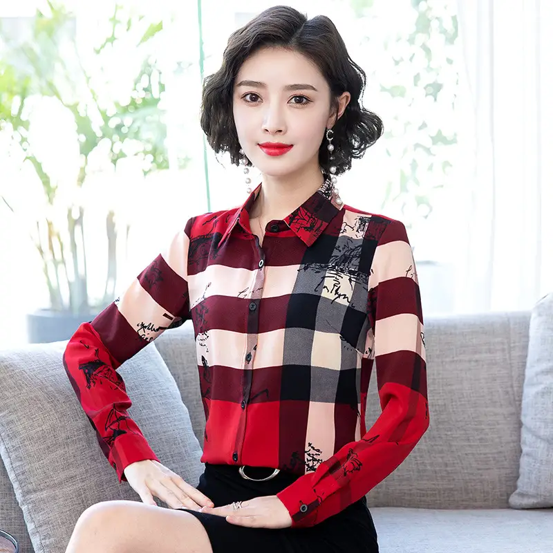 Women's Loose And Slim Fashion Western Style Shirt