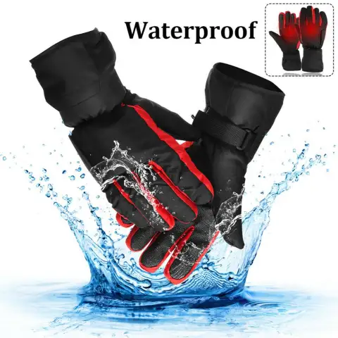 Cycling Gloves Five-finger Back Thermoelectric