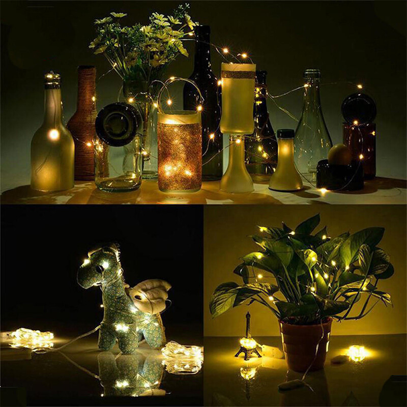 6 Pack 20 LEDs Battery Operated Mini LED Copper Wire String Fairy Lights Part 2m — image 8