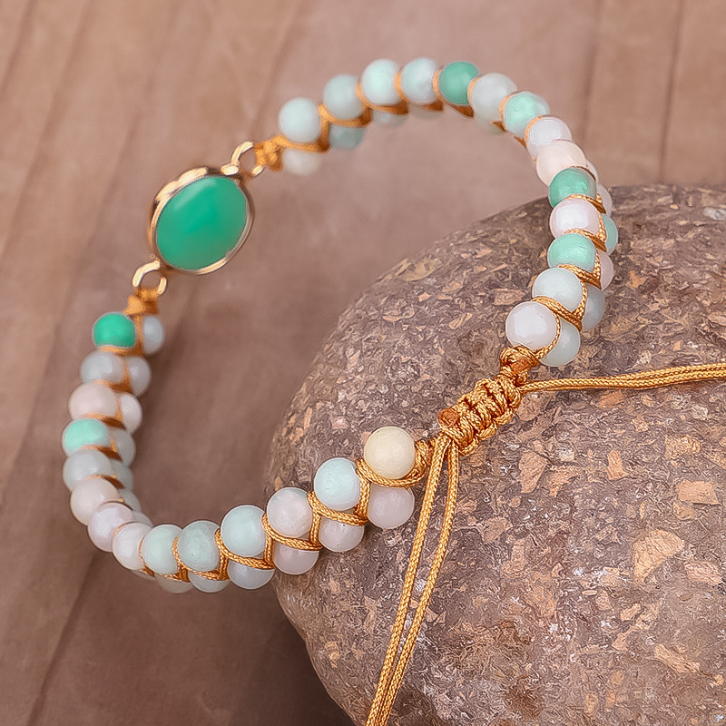 New Style Bracelet Hand Tianhe Stone Beaded Bracelet Double Layer