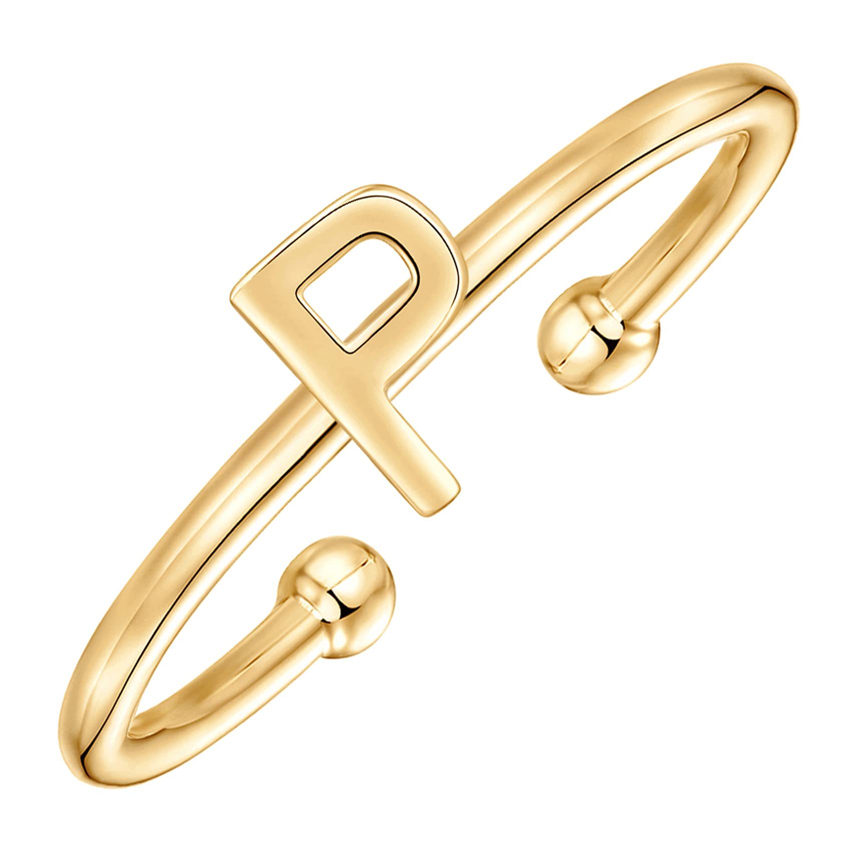 Title 4, Fashion Style Cutout Letter Ring