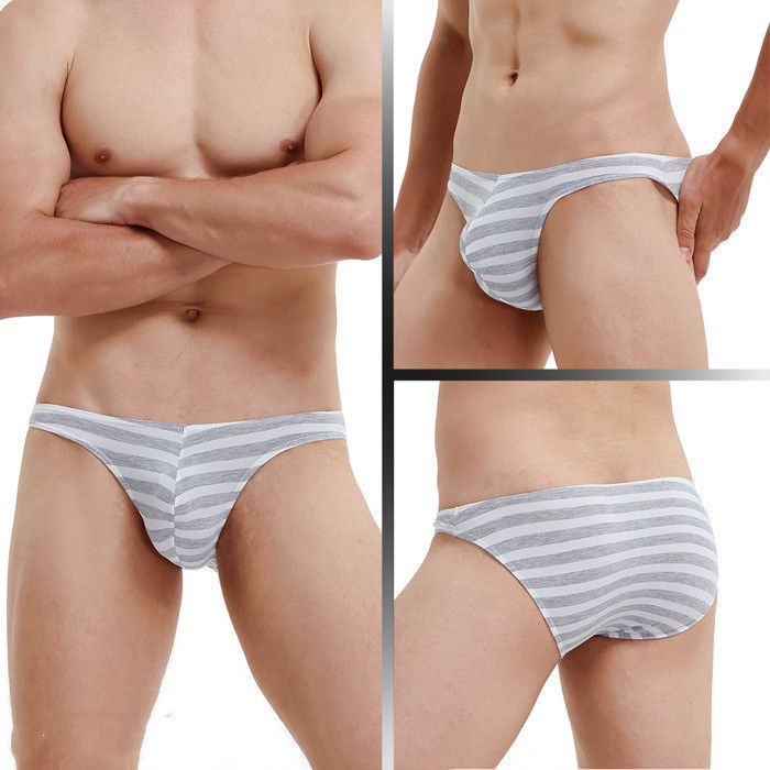 Men's Low Waist Panties  Fashion Striped Briefs