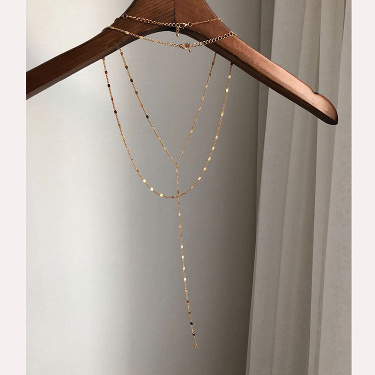 Double Necklace Female Clavicle Chain Neck Jewelry