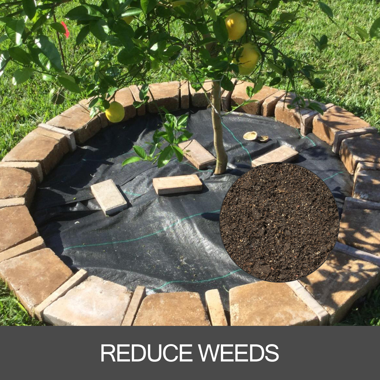 VEVOR 6FT300FT Premium Weed Barrier Fabric Heavy Duty 2.4OZ, Woven Weed Control Fabric, High... thumbnail 1