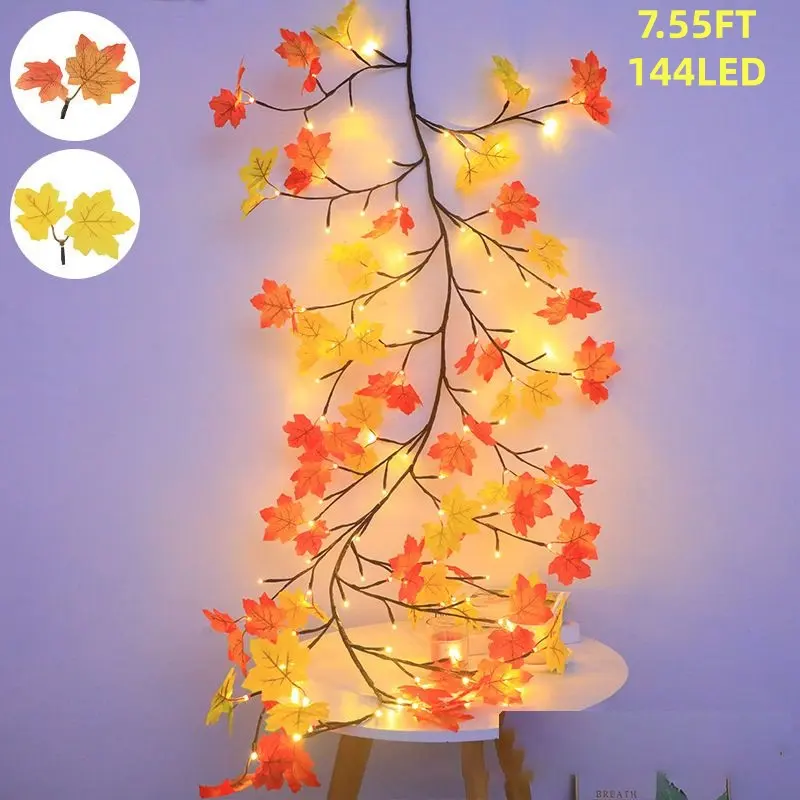 9.52FT 144 LED Autumn Decorative Lights, Home