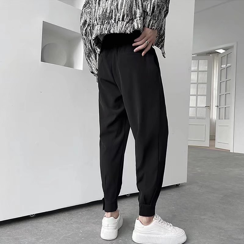 Title 9, Loszittende casual broek voor heren in effen kleur