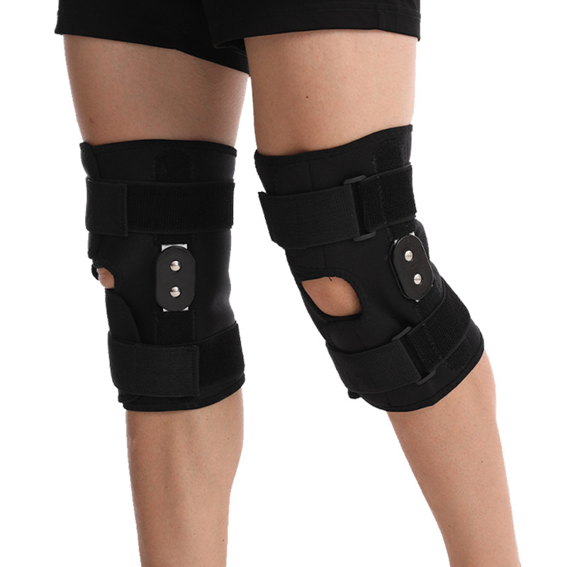 Aluminum Alloy Bracket Support Sports Kneecaps Magic Strap Pressure Support Kneepad Joint Hinge Kneepad