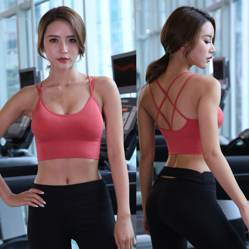 Title 6, Thin strap cross beauty back yoga sports bra