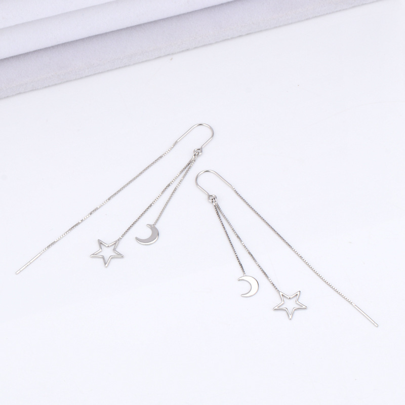 Long Tassel Earrings Round Face Slimming Earrings