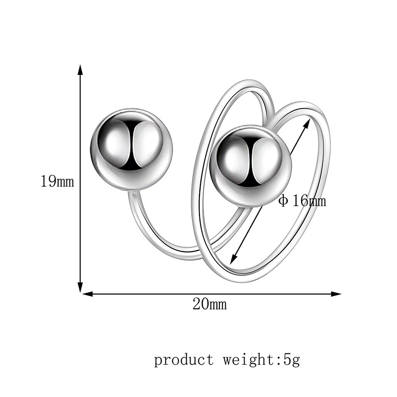 Street Style Personality Spring MultilayerBall Ring Punk Hot