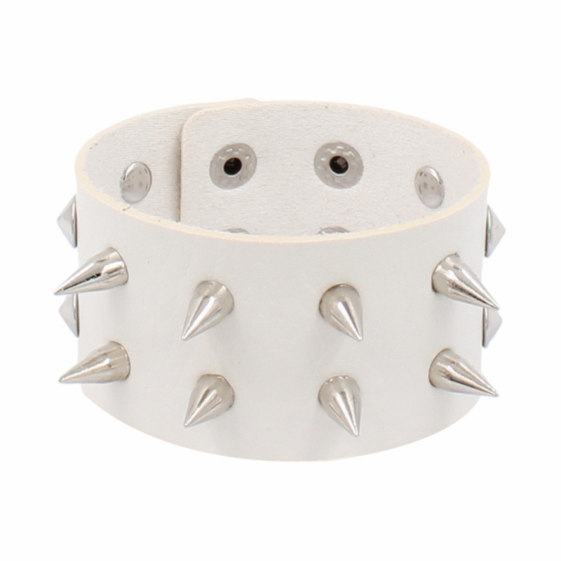 Fashion Leather Rivet Snap Bracelet - Image 6