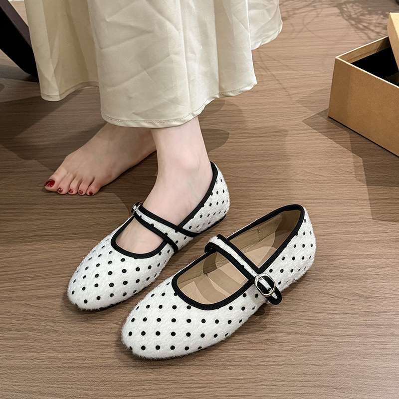 Fuzzy Mary Jane Flats, picture 5 of 5