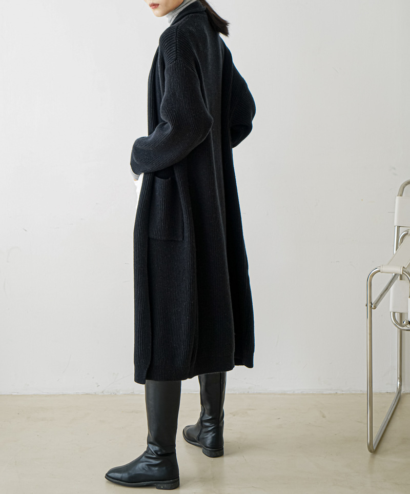 Women's Soft Cashmere Sweater Cardigan Mid-length Coat