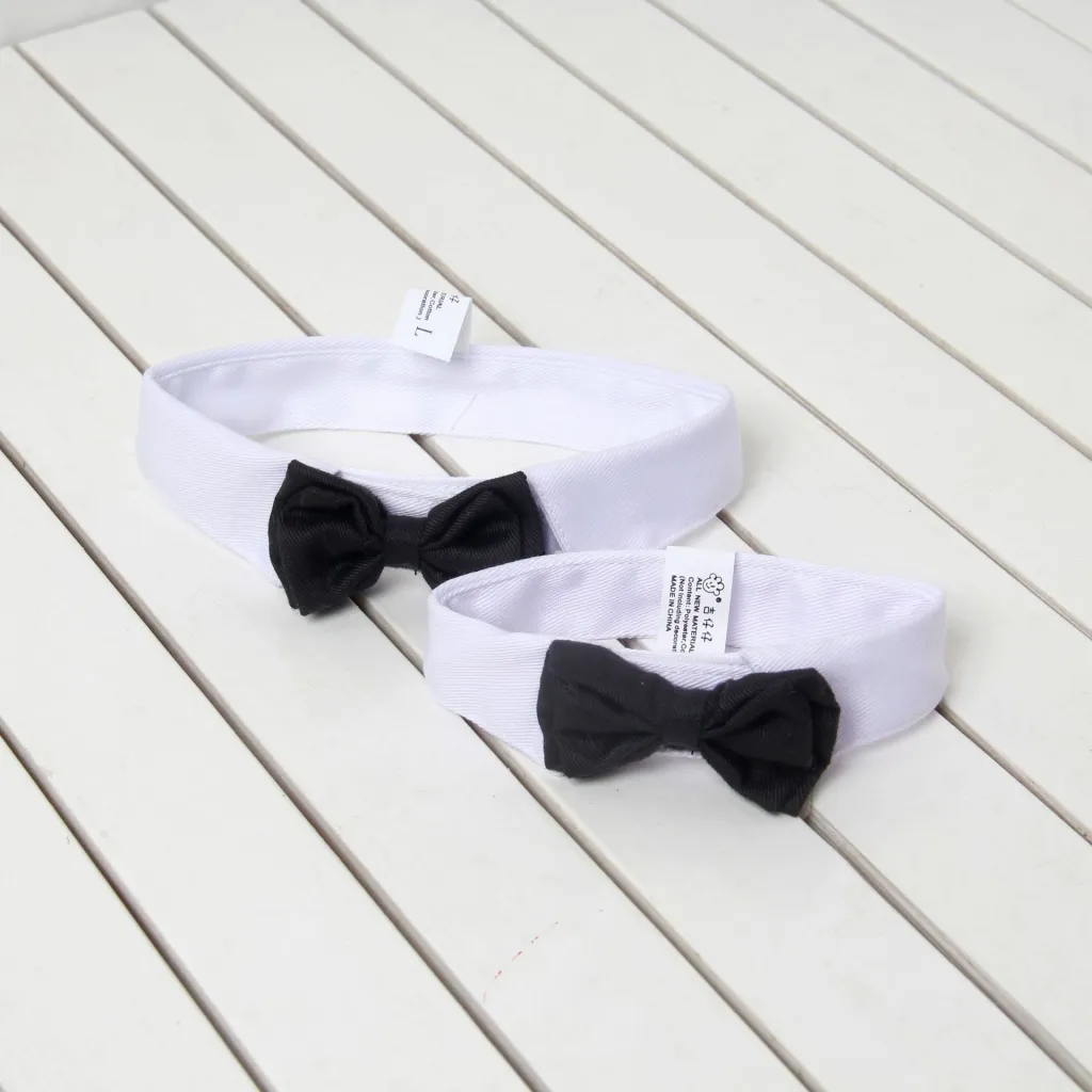 Pet Collar Pet Supplies Red Butterfly Festival Cotton Tie - Black