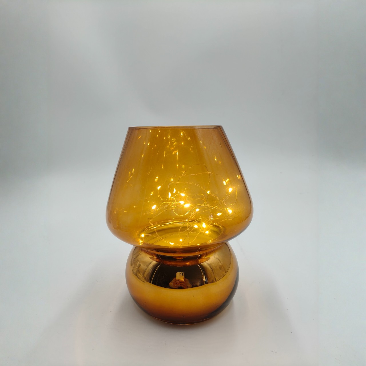 Glass Mushroom Battery-Powered Lamp -Cute Mushroom Shape, Compact Portable Without Restraints, Adding Warmth To Any Corner Battery Not Included view 2