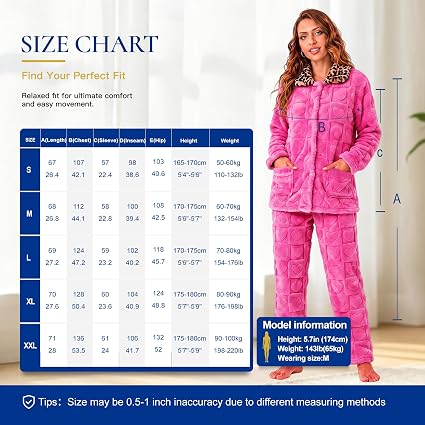 RONGTAI Leopard Button Down Pajama Set Long Sleeve Plush Fleece PJs