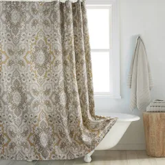 Shower Curtain Polyester Thickened Waterproof Partition Wet And Dry Separation - Tinaro Shower Curtain - View 1