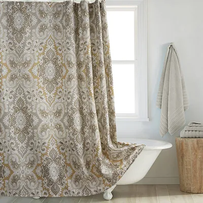 Shower Curtain Polyester Thickened Waterproof Partition Wet And Dry Separation Tinaro Shower Curtain - Shop at LoveMi
