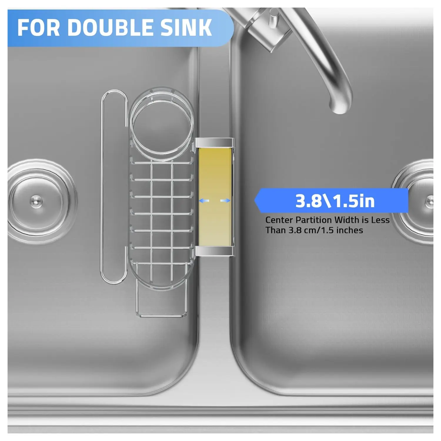 Kitchen Sink Caddy Sponge Holder In