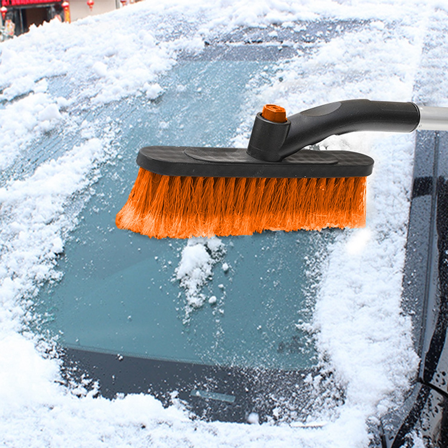 3 Color Options -- 1Pc 3 In 1 Windshield Ice Scraper Extendable Car Snow Removal Tool Telescoping Car Broom Snow Shovel Automobile Frost Removal - Image 17