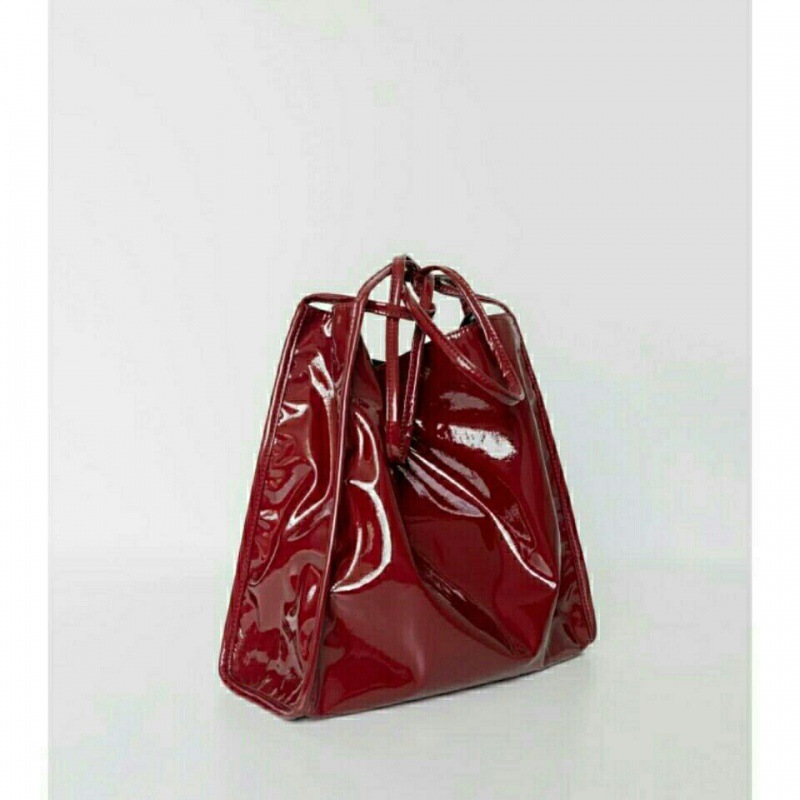 Title 2, Bright Leather Fashion Red Women Bag