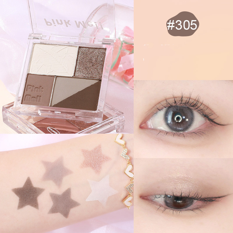 Fingertip Magic Eyeshadow Newbie Low Saturation Milk Tea Earth Color Pearl Matte Clear Cement Ash - Shop at LoveMi
