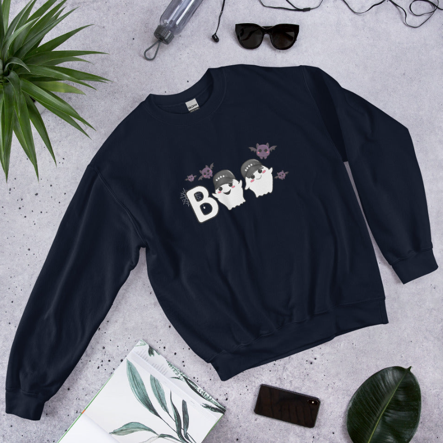 Spring And Autumn Cartoon 3D Printed Round Neck Pullover