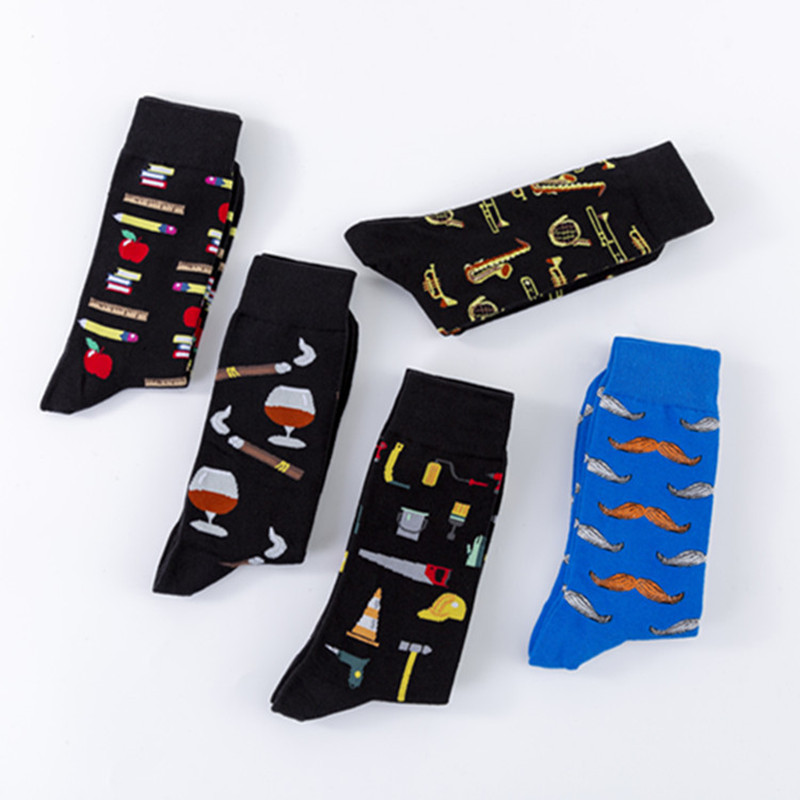 Art Casual Cotton Socks Street Trend