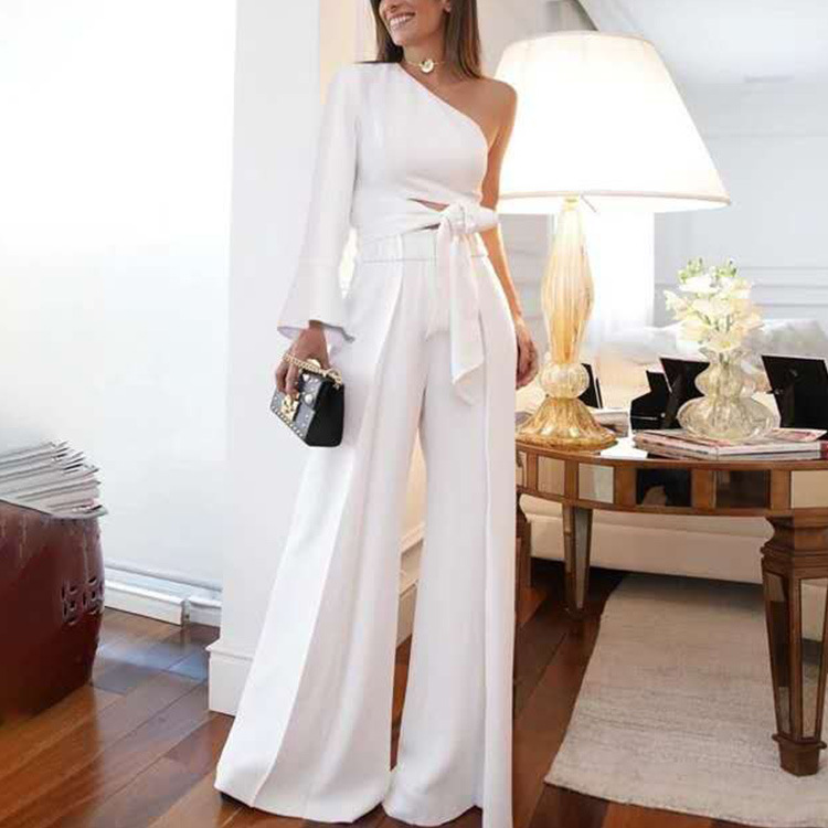 Wholesale Two Piece Suit Sleeve Lace Jumpsuit