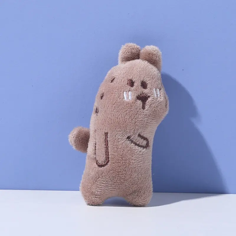 Durable Cartoon Plush Dog Chew Toys Interactive
