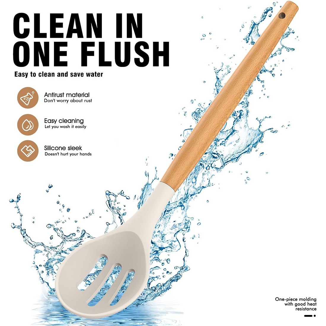 14-Piece Silicone Kitchen Utensils Set Non-stick Cooking Spoon And Baking Tools — image 6