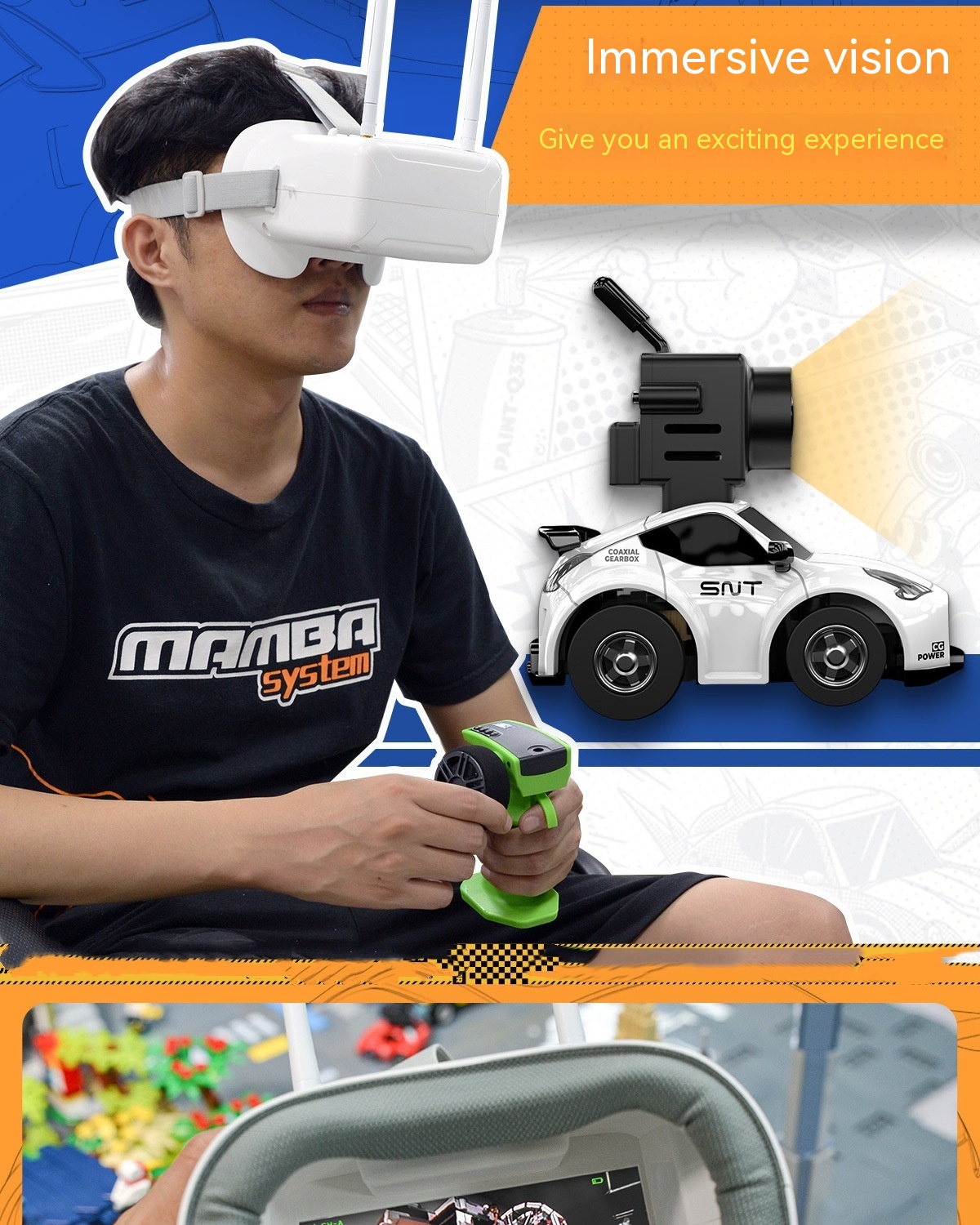 Title 3, Immersive FPV Remote Control Car Racing Toy Rac...