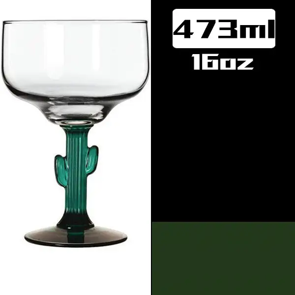 Glass Cup Creative Green Cactus