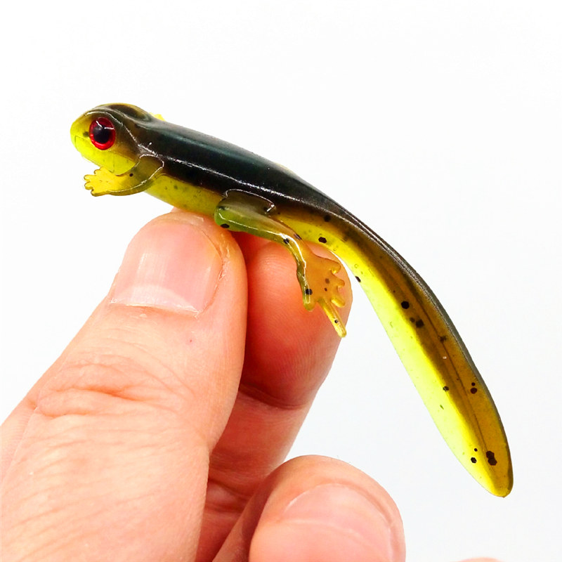 Title 3, Two-Color 8cm Frog Tadpole Lure