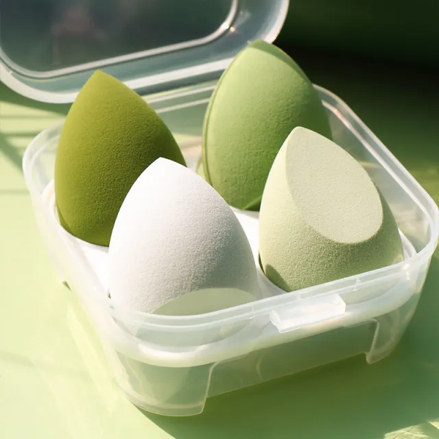 Wet And Dry Face Wash Makeup Powder Puff Matcha - Shop at LoveMi