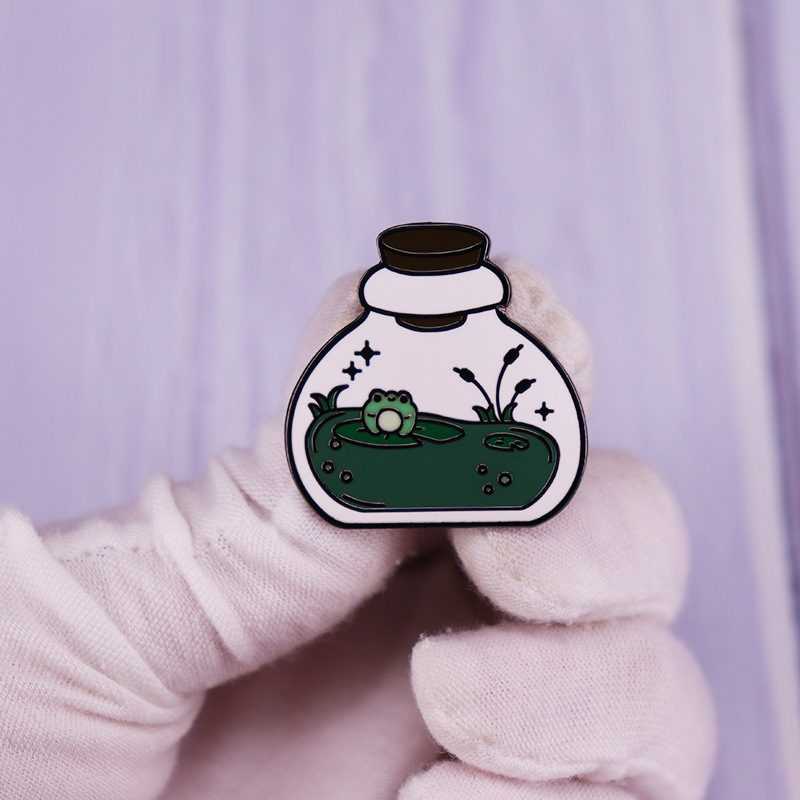 Fashion Creative Cute Cartoon Frog Copper Brooch
