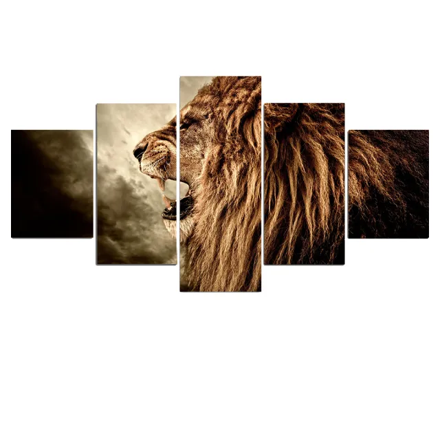 Living Room Hanging Painting Five joint Stitching Bedroom Decorative Painting - Shop at LoveMi