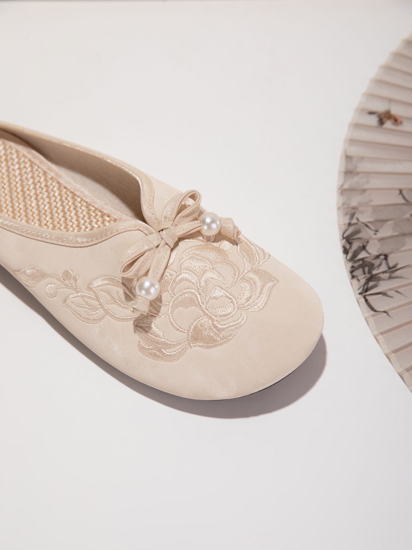 Embroidered Slide Slippers, picture 2 of 6